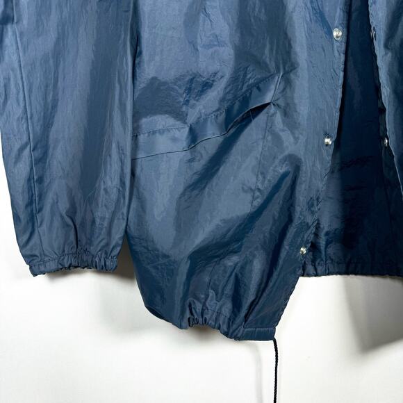 Vintage Hilton Pepsi Blue Nylon Snap Button Light Windbreaker Men Jacket Size XL - Picture 4 of 6